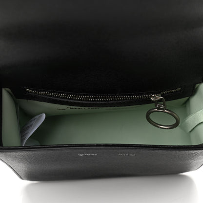 Off-White Calfskin Binder Clip Bag Black 5 of 9