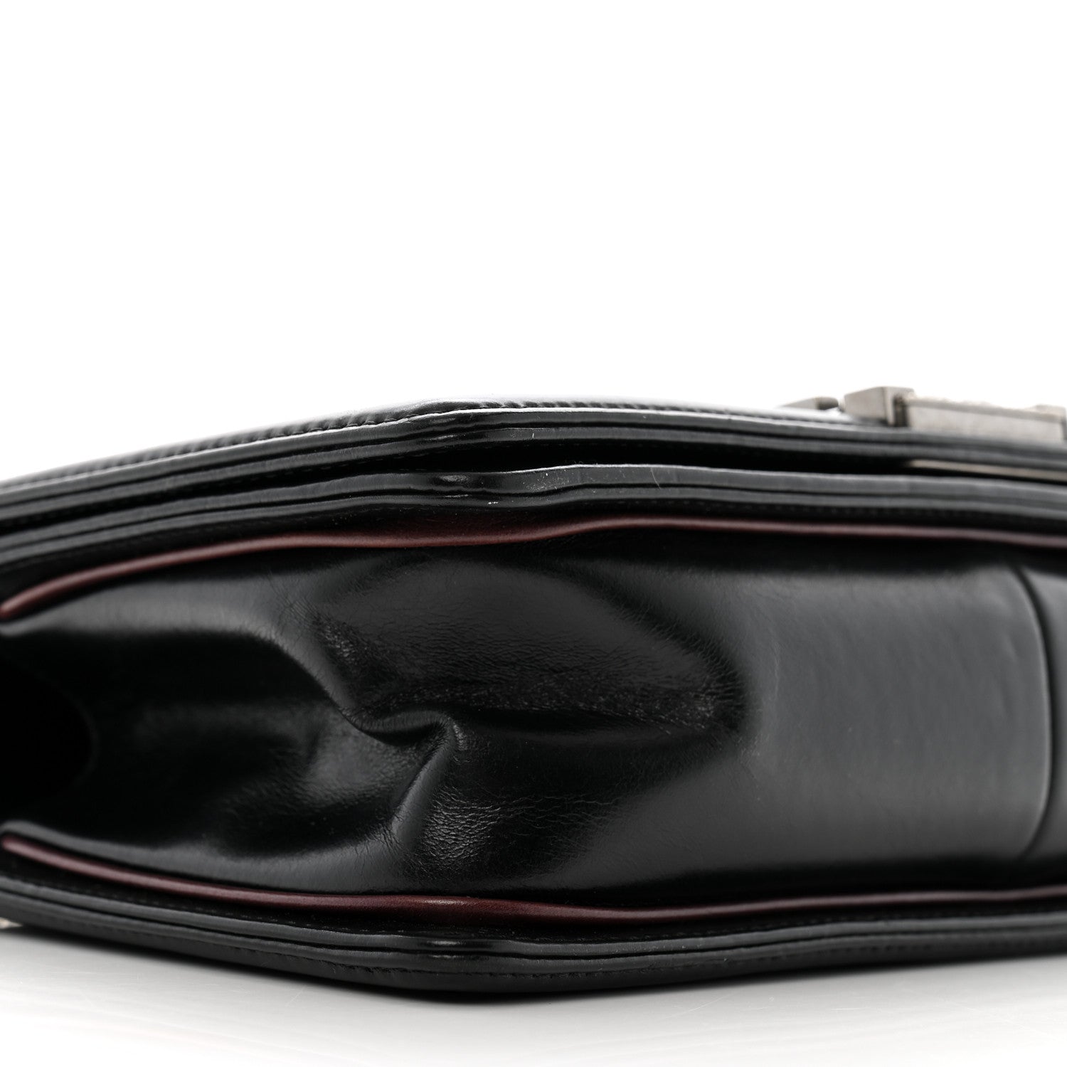 Chanel Calfskin Embossed Medium Paris Salzburg Boy Flap Black 9 of 11