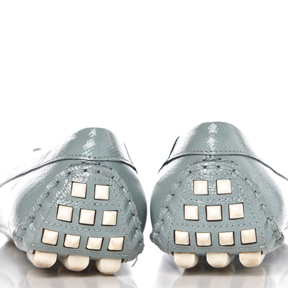 Hermes Patent Epsom Liberty Ballerina Flats 39 Ciel 10 of 12