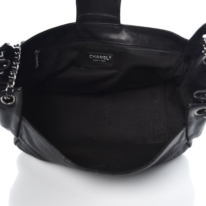 Chanel Calfskin Diamond Stitch Accordion Flap Black 5 of 8