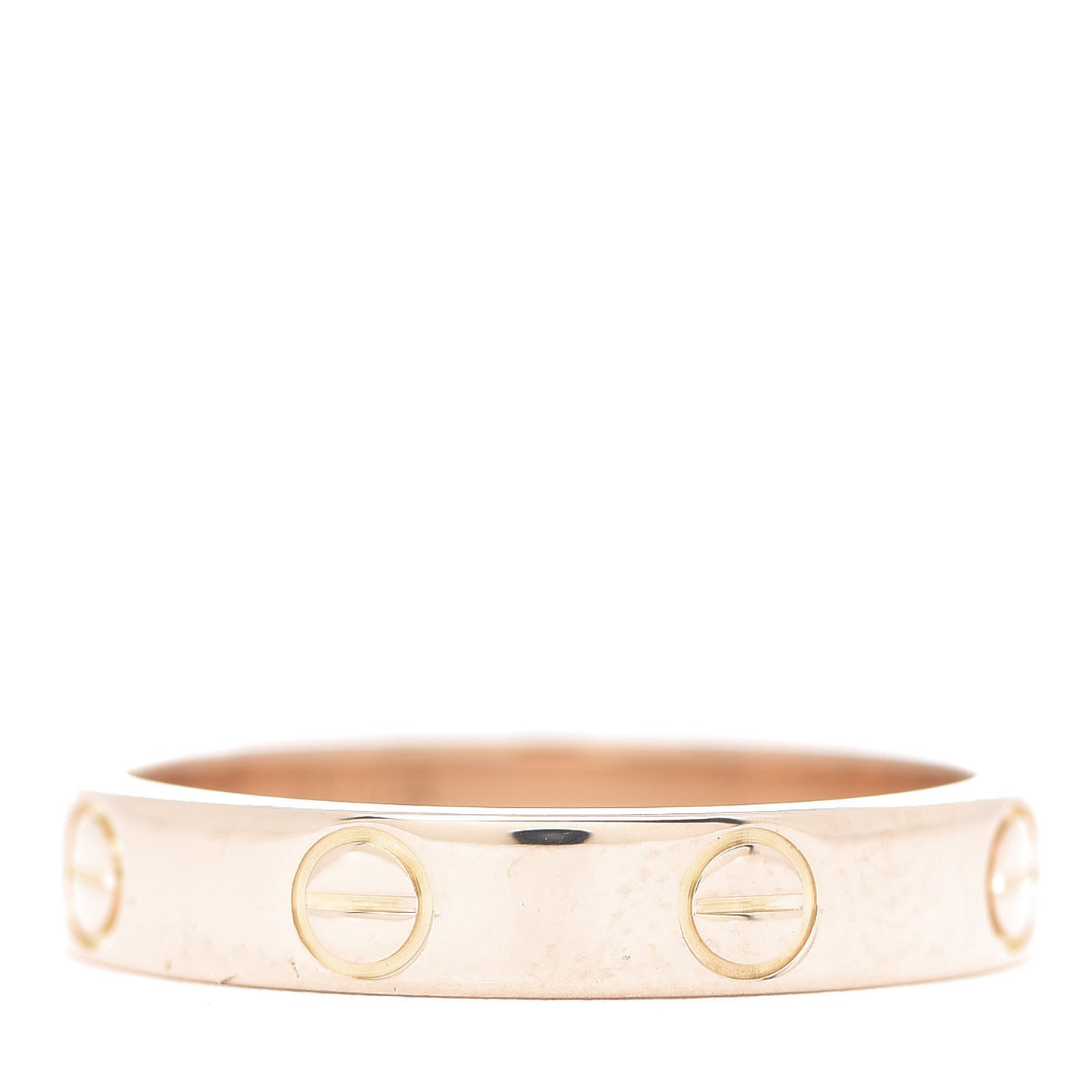 18K Pink Gold 3.5mm LOVE Wedding Band Ring 53 6.25