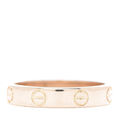 Cartier 18K Pink Gold 3.5mm LOVE Wedding Band Ring 53 6.25 3 of 5