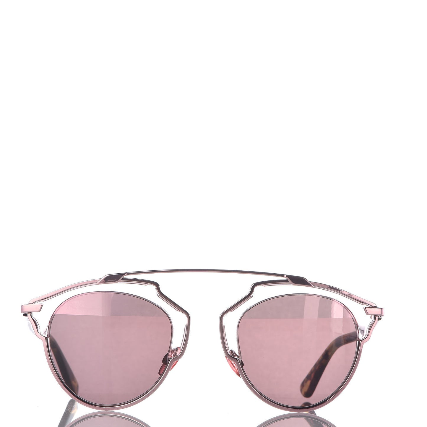 Mirrored So Real Sunglasses Pink Tortoise