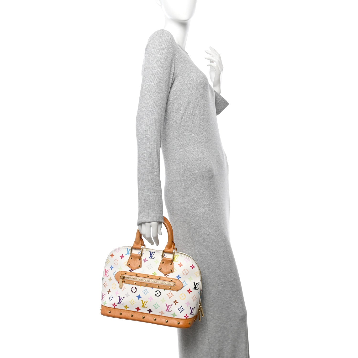Louis Vuitton Monogram Multicolor Alma White 2 of 12