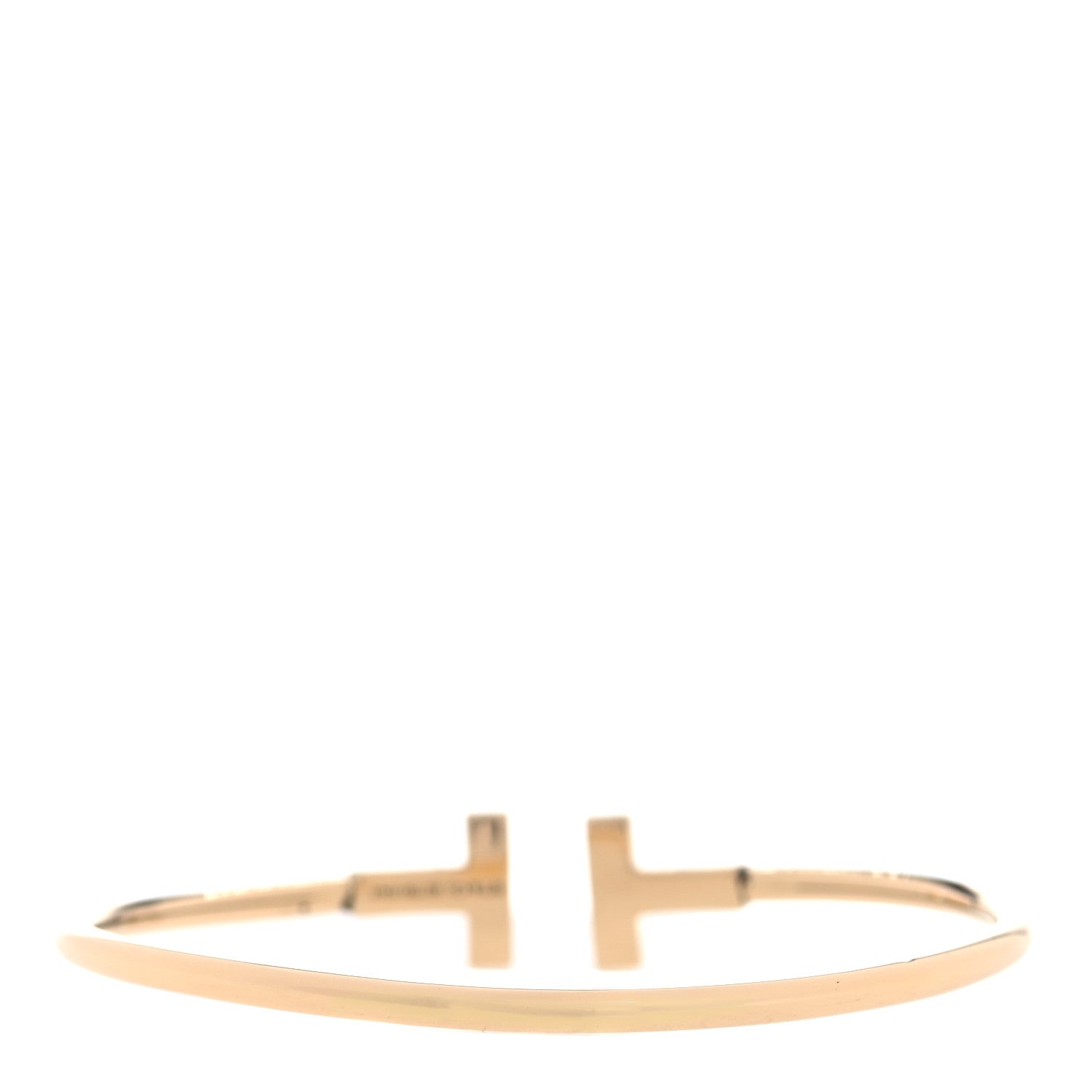 Tiffany 18K Yellow Gold T Wire Bracelet 3 of 4