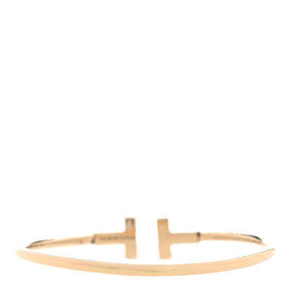 Tiffany 18K Yellow Gold T Wire Bracelet 3 of 4