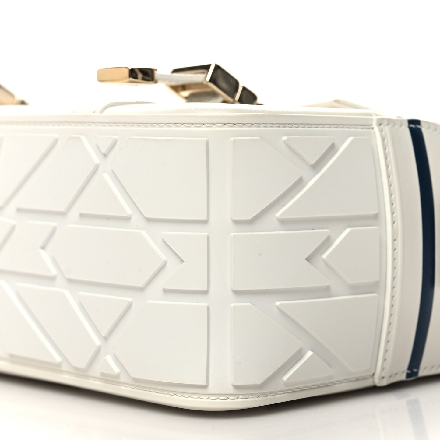 Smooth Calfskin Diorcamp Bag White Blue