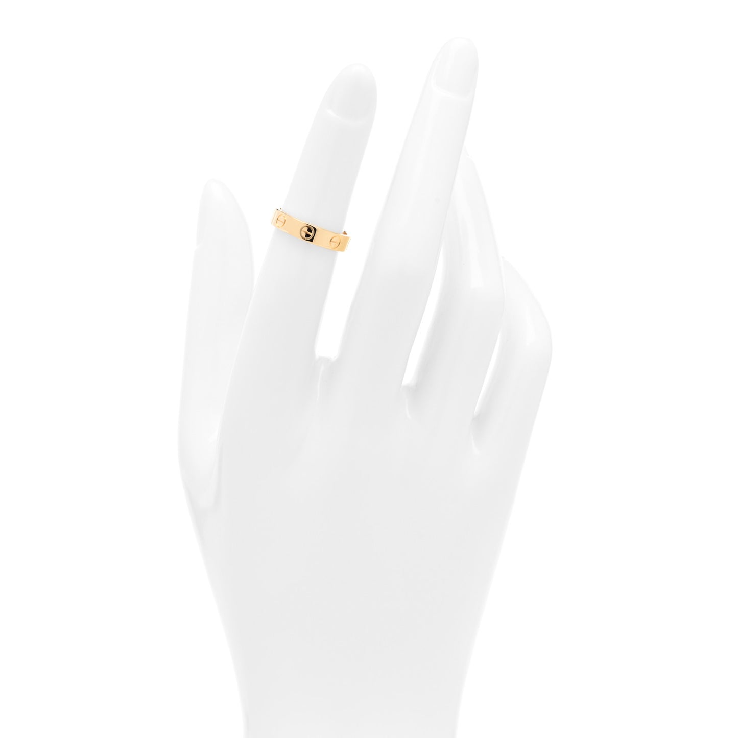 18K Yellow Gold 3.5mm LOVE Wedding Band Ring 47 4