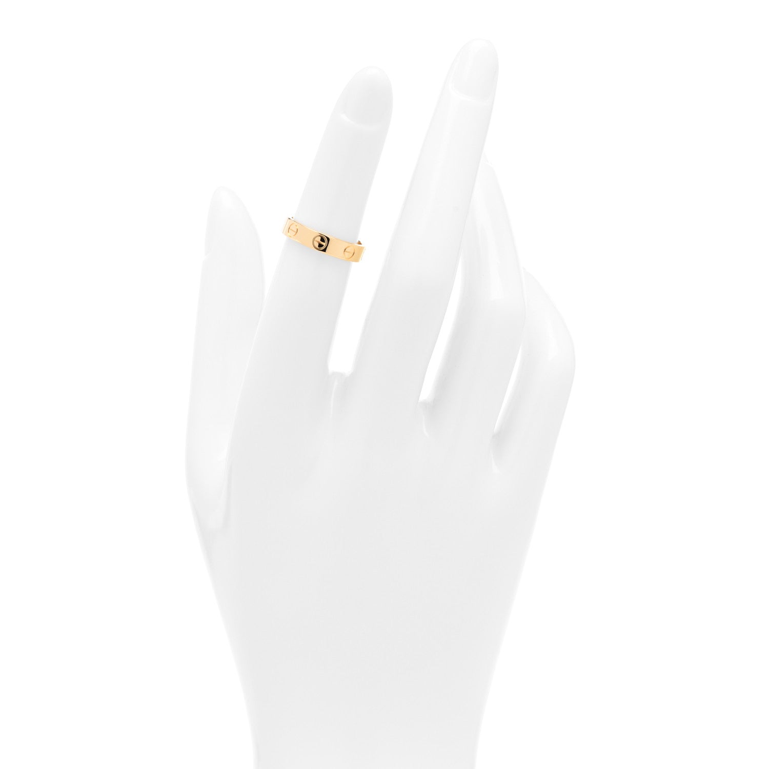Cartier 18K Yellow Gold 3.5mm LOVE Wedding Band Ring 47 4 2 of 4