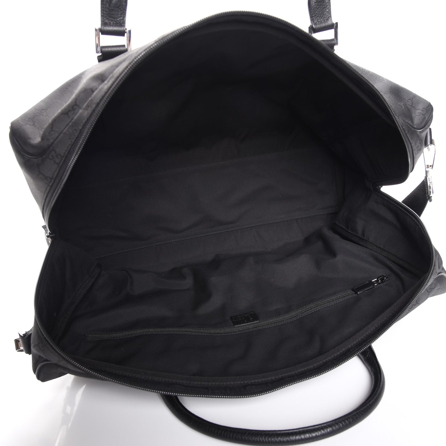 Nylon Monogram Large Duffle Bag Black