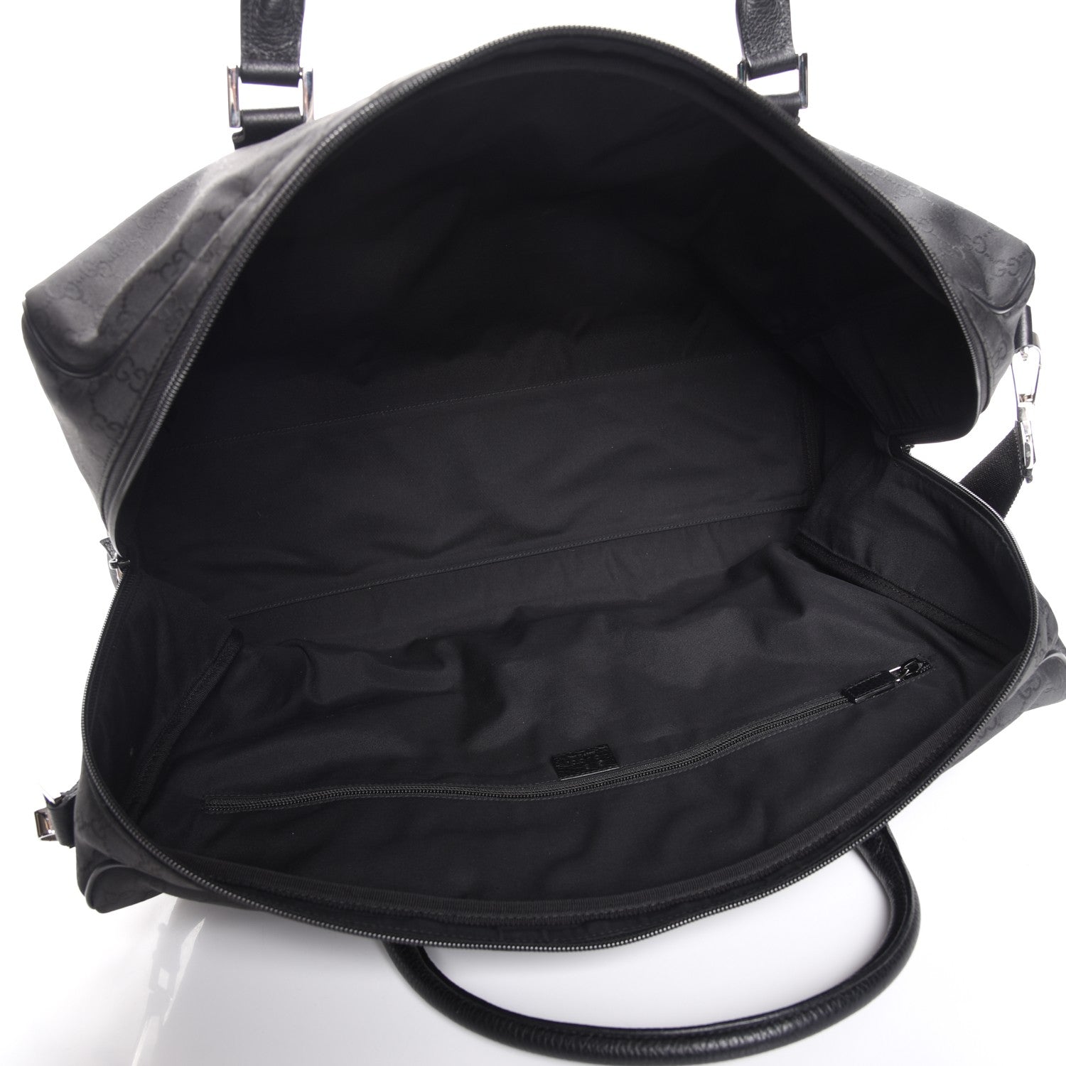Gucci Nylon Monogram Large Duffle Bag Black 5 of 7