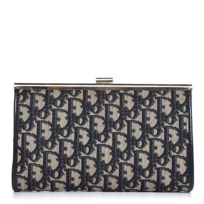 Christian Dior Monogram Small Clutch Navy Blue 1 of 7