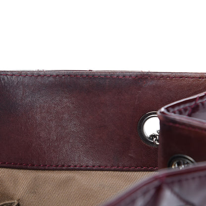 Chanel Patent Calfskin Quilted Reissue 2.55 Tote Burgundy 14 of 15
