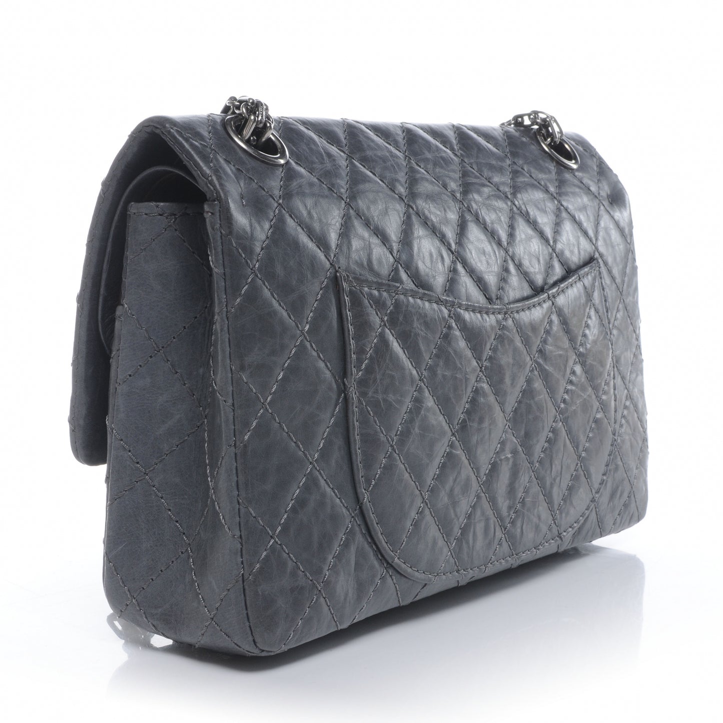 Aged Calfskin 50th Anniversary 2.55 Reissue 225 Flap Grey