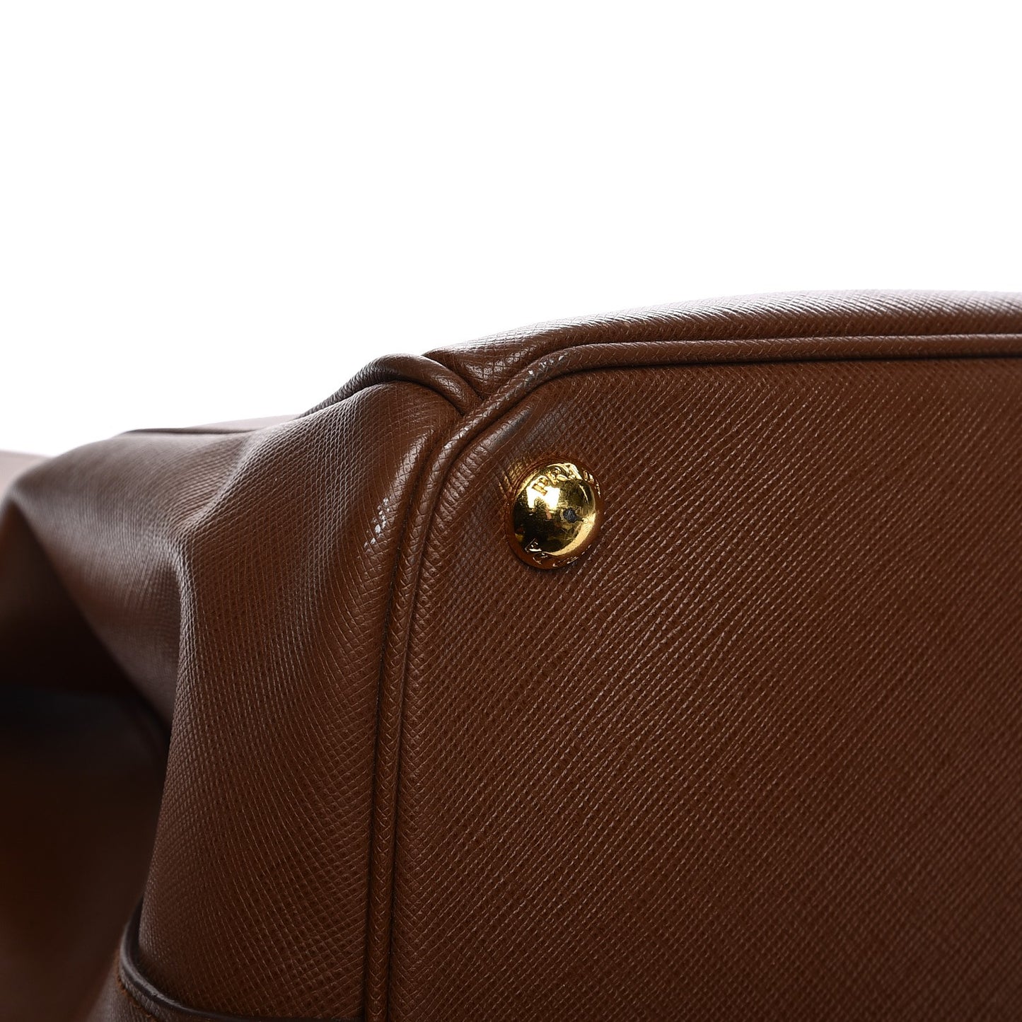 Saffiano Lux Extra Large Galleria Double Zip Tote Cannella