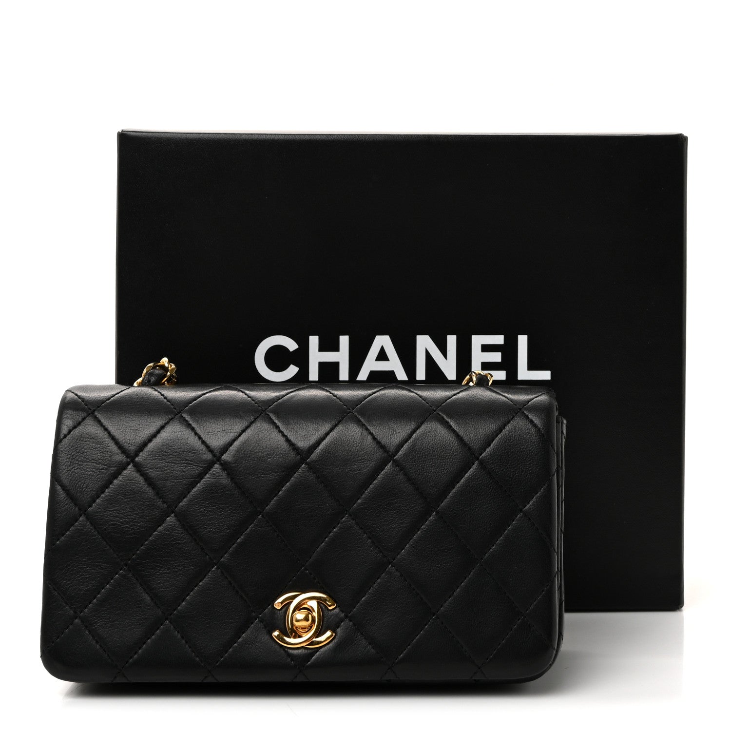 Chanel Lambskin Quilted Small Single Flap Black 10 of 10