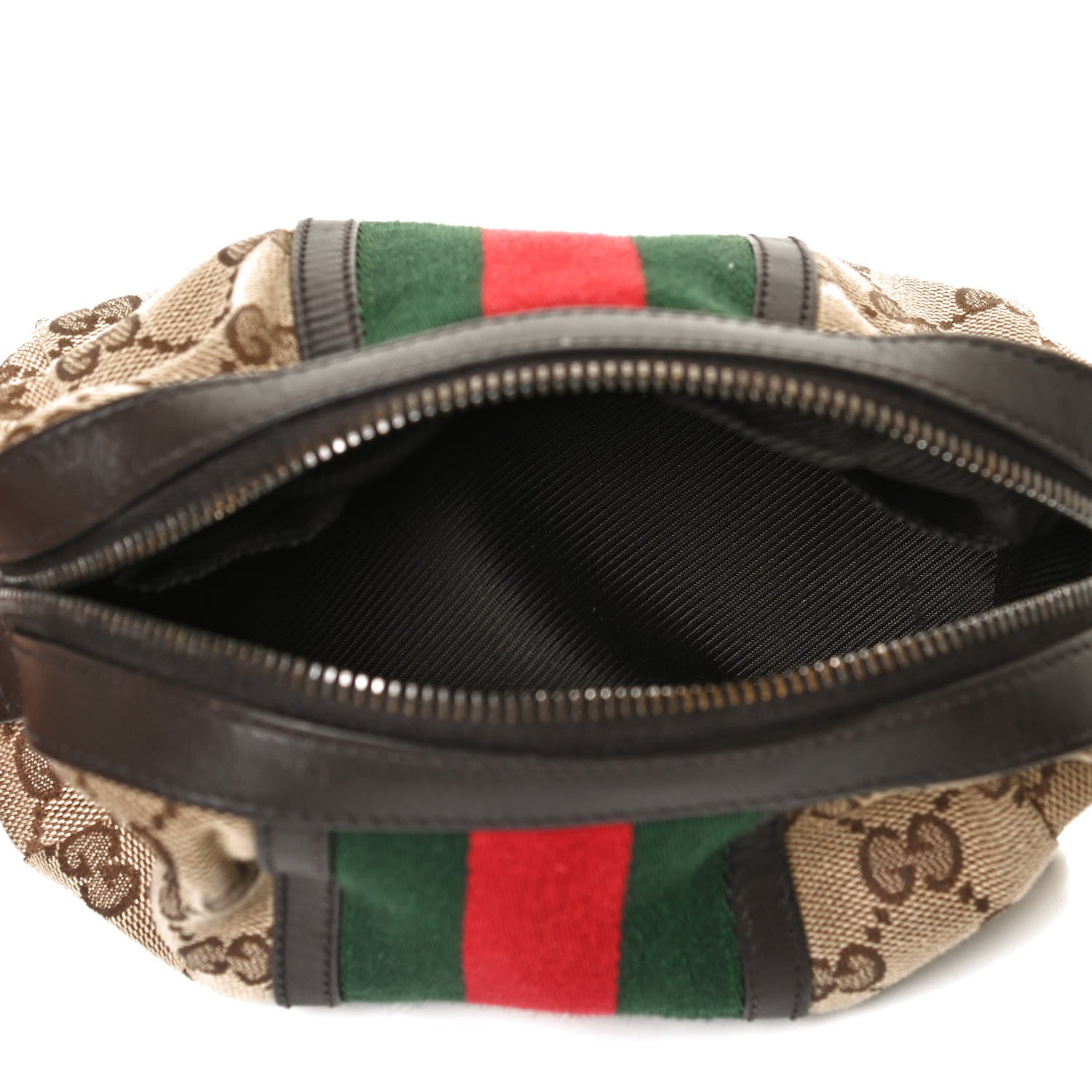 Gucci Monogram Web Small Cosmetic Case Dark Brown 5 of 11