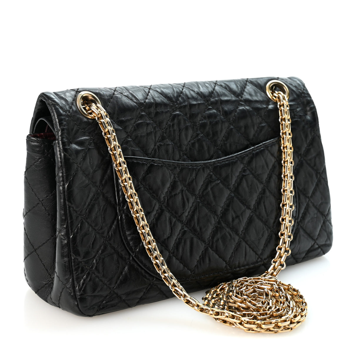 Chanel Aged Calfskin Quilted 2.55 Reissue 225 Flap Black 3 of 10