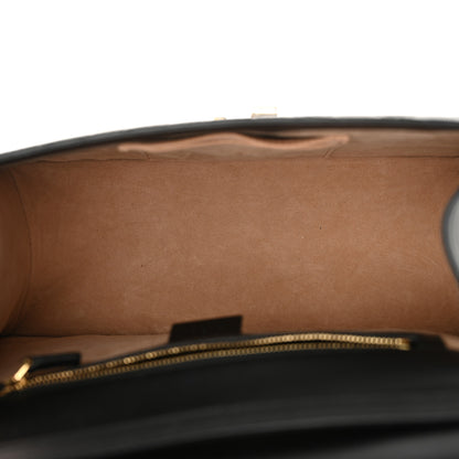 Gucci Guccissima Medium Sylvie Top Handle Bag Black Pink 5 of 16