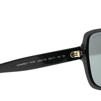 Chanel Acetate Square Sunglasses 5408 Black 5 of 8