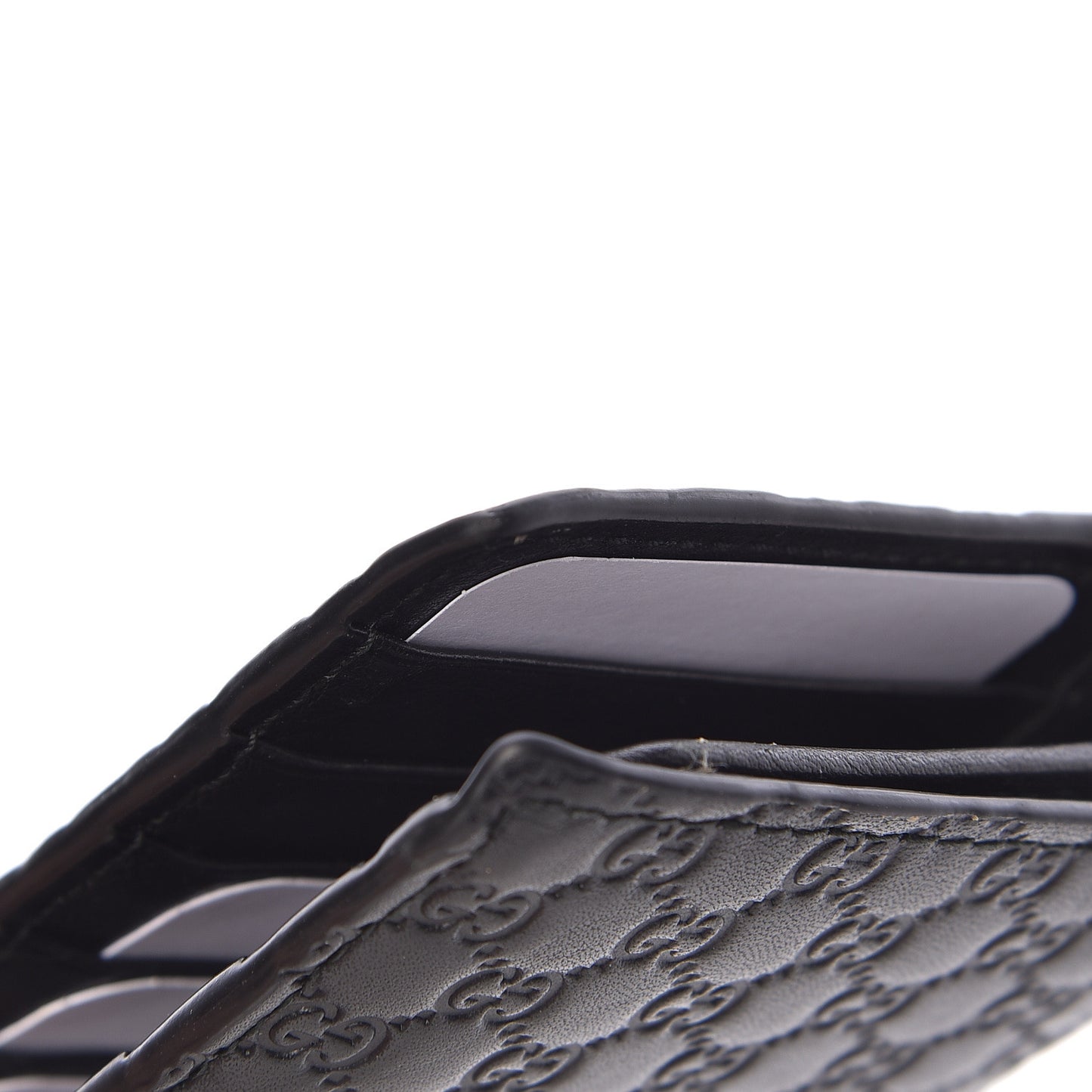 Microguccissima Bi-Fold Organizer Wallet Black