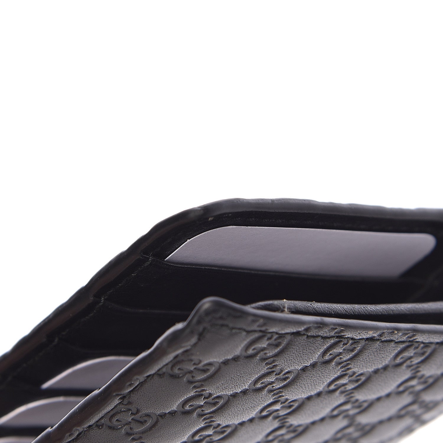 Gucci Microguccissima Bi-Fold Organizer Wallet Black 8 of 10