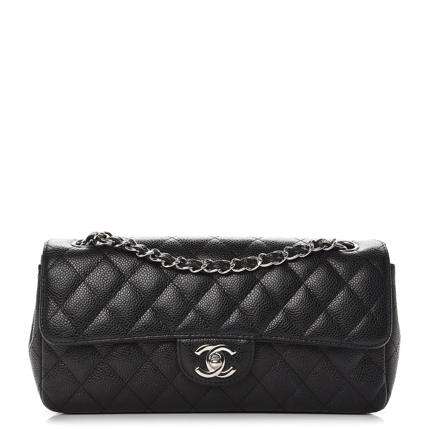 Caviar Quilted East West Flap Black