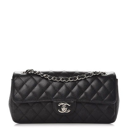 Chanel Caviar Quilted East West Flap Black 1 of 9