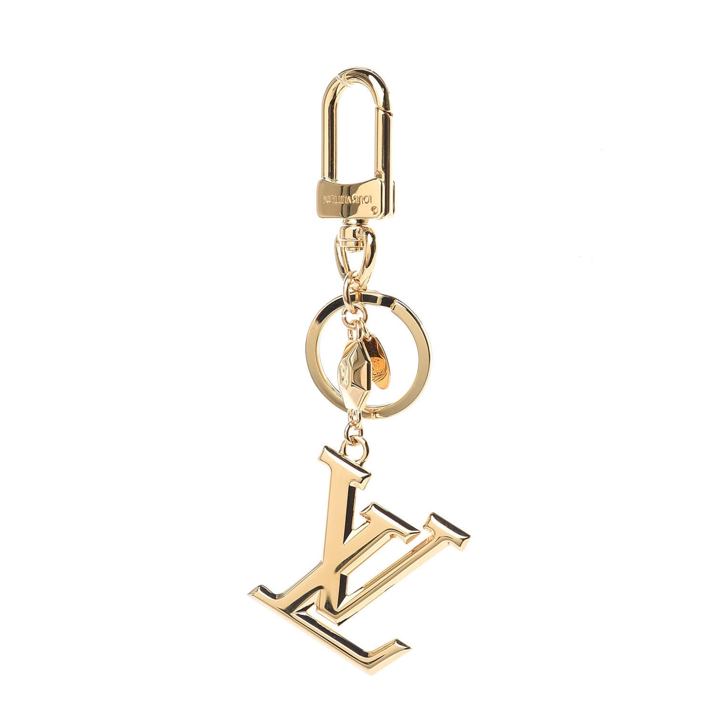LV Facettes Bag Charm Key Holder Gold