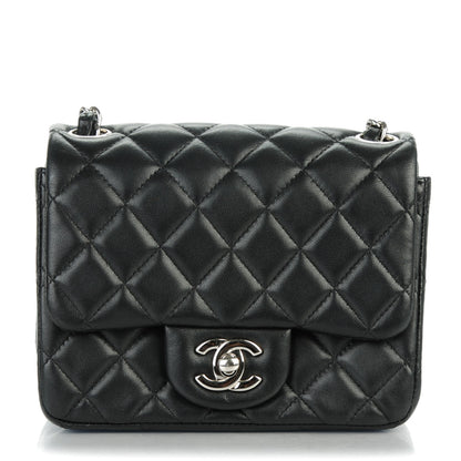 Chanel Lambskin Quilted Mini Square Flap Black 1 of 7
