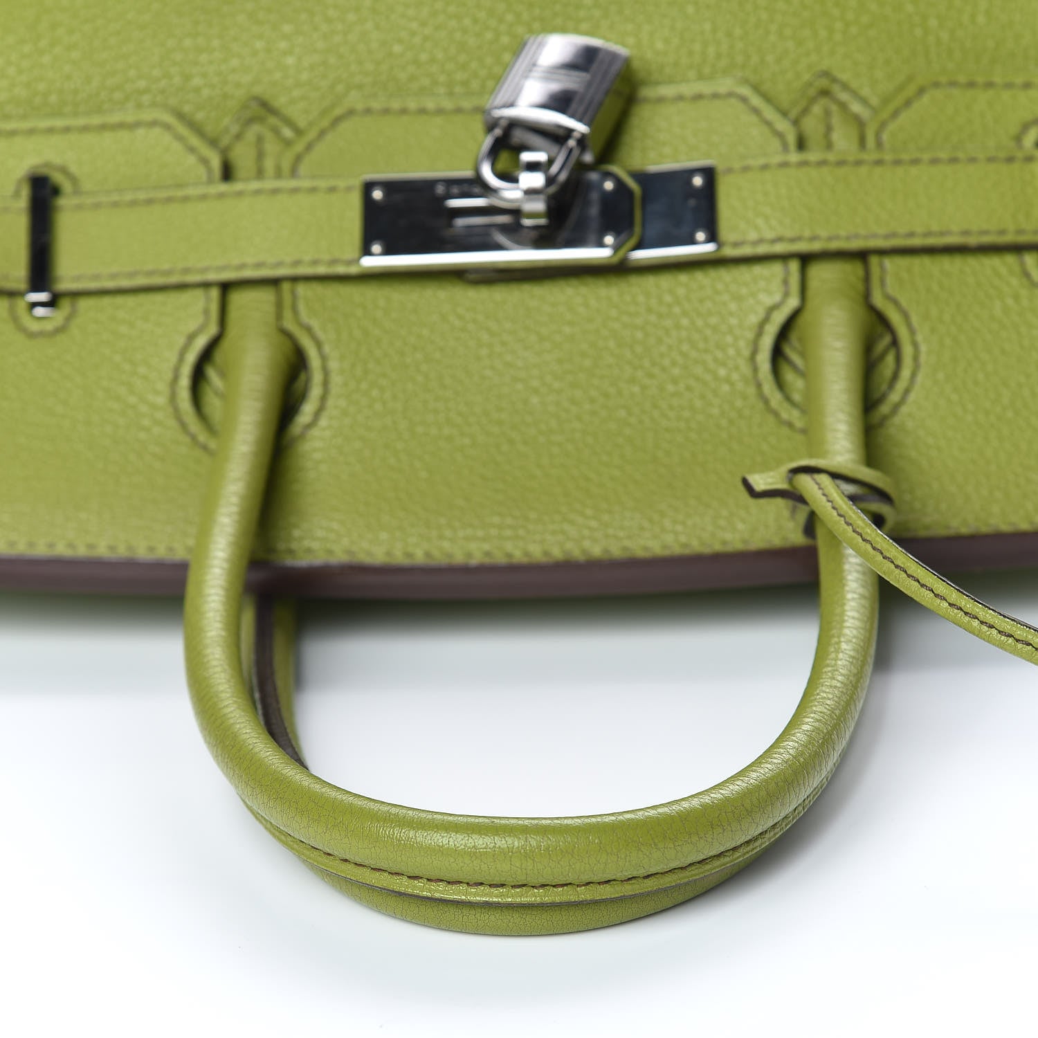 Hermes Togo Birkin 30 Vert Anis 34 of 44