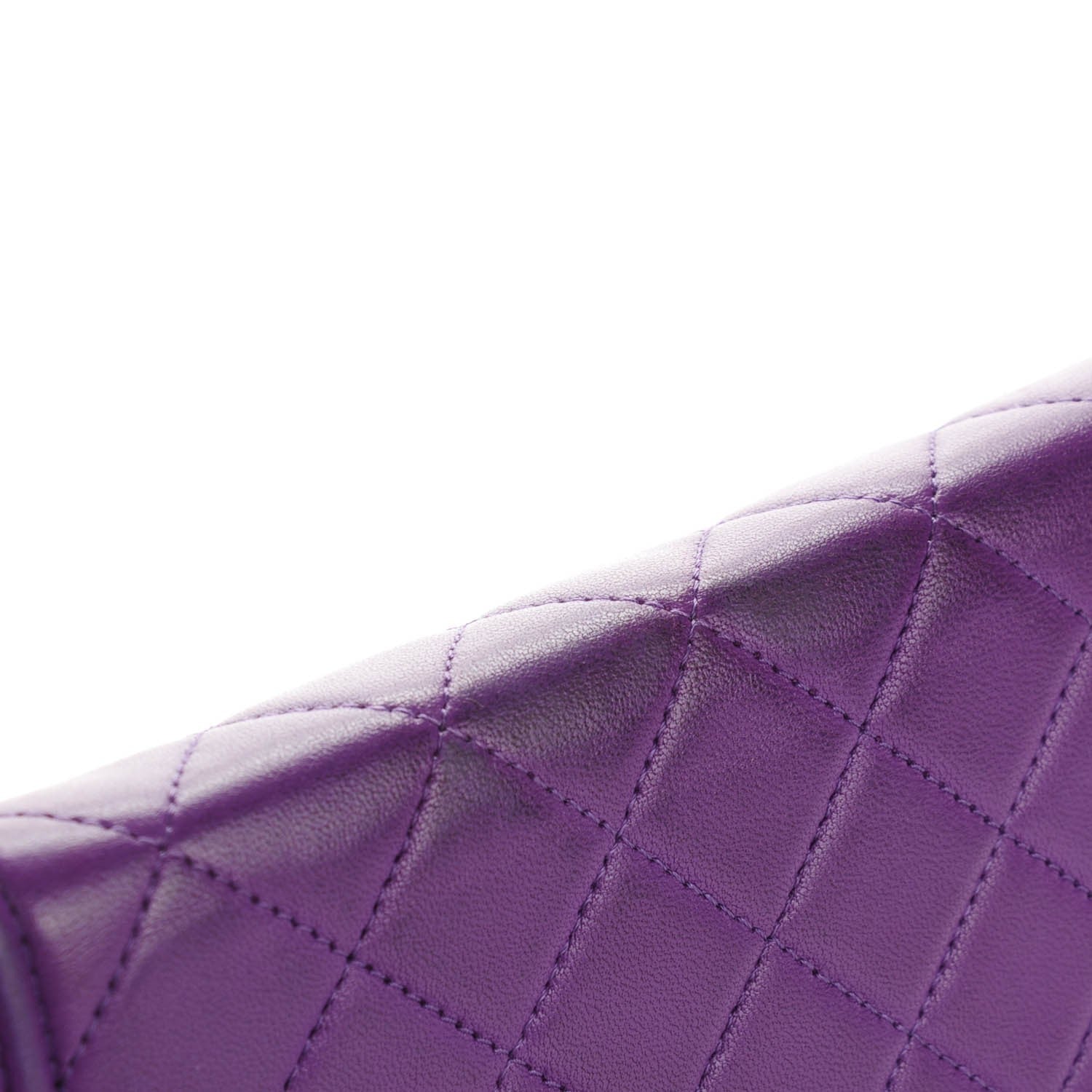 Chanel Lambskin Quilted Boy Wallet On Chain WOC Purple 8 of 8
