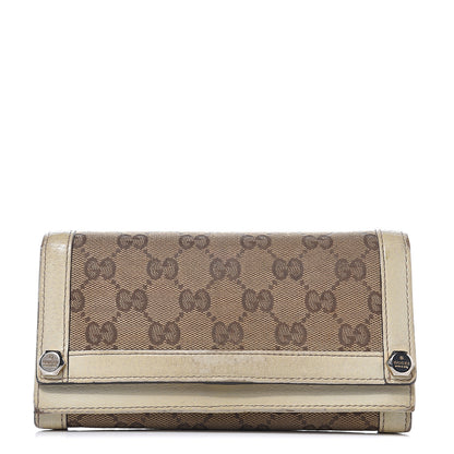 Gucci Monogram Continental Charmy Wallet White 1 of 15