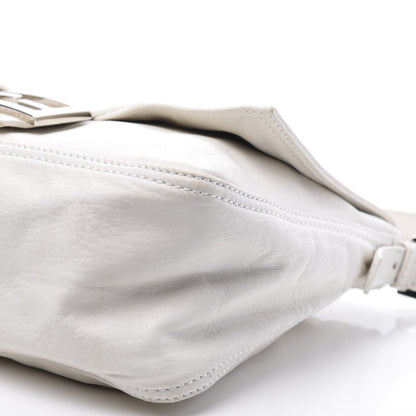 Fendi Nappa Elefante Big Forever Mama Baguette White 8 of 10