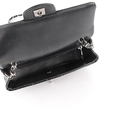 Chanel Patent Calfskin Quilted Mini Rectangular Flap Black 6 of 8