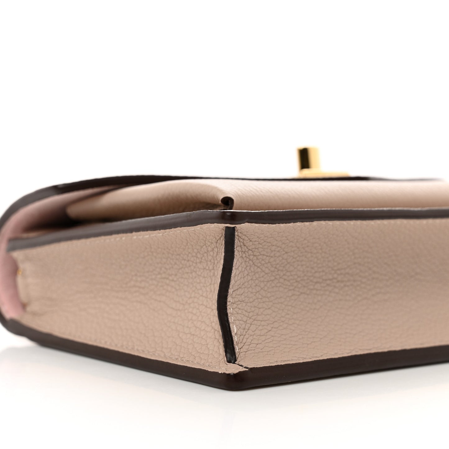Soft Calfskin My Lockme Chain Pochette Greige