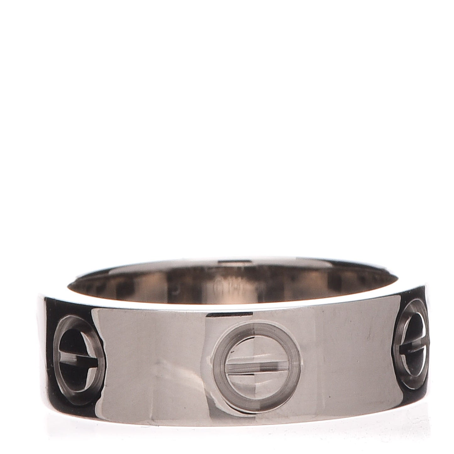 18K White Gold 5.5mm LOVE Ring 49 4.75