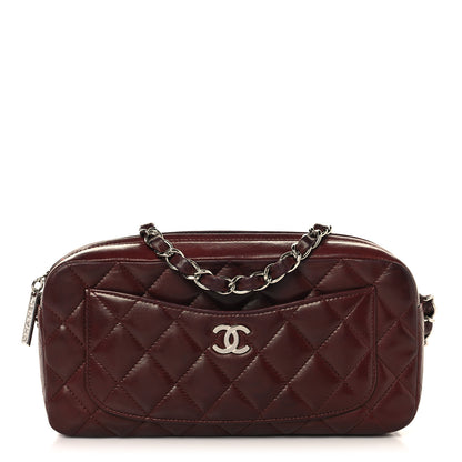 Chanel Lambskin Quilted Timeless Camera Case Burgundy 1 of 11