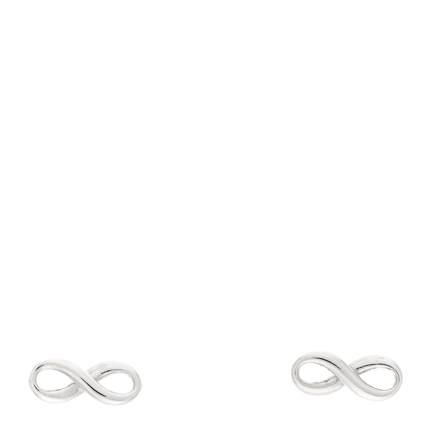 Tiffany Sterling Silver Infinity Earrings 1 of 4