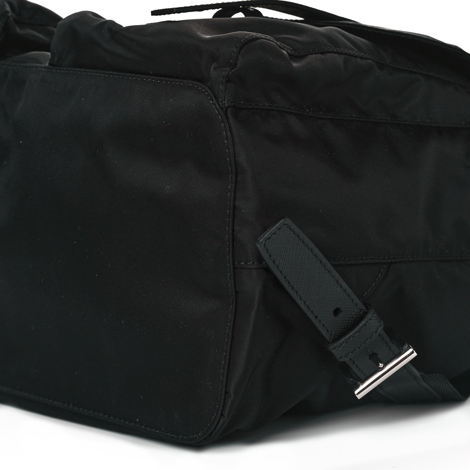Prada Tessuto Nylon Saffiano Medium Backpack Black 9 of 9