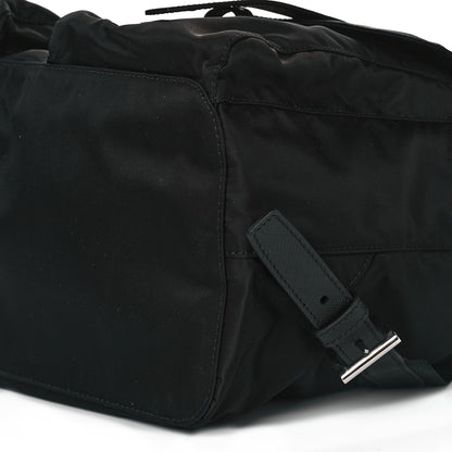 Prada Tessuto Nylon Saffiano Medium Backpack Black 9 of 9