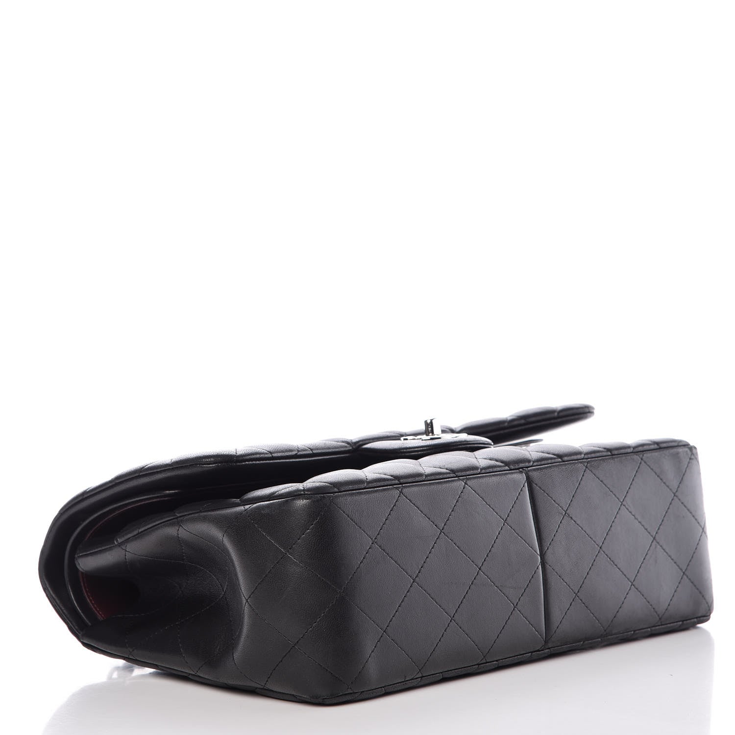 Chanel Lambskin Quilted Jumbo Double Flap Black 4 of 18