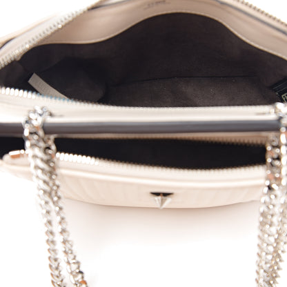 Fendi Shiny Nappa Trapuntata Small DotCom Click Chain Satchel Camelia 4 of 10