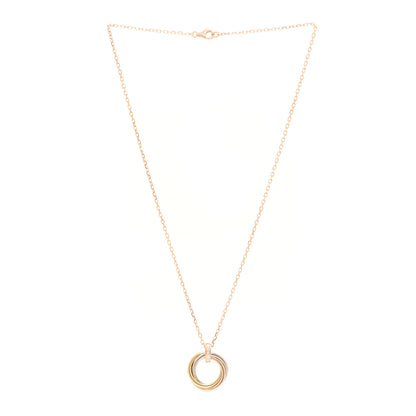 Cartier 18K Pink White Yellow Gold Diamond Trinity Pendant Necklace 3 of 5