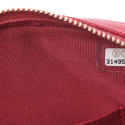 Chanel Caviar Quilted Camera Case Dark Pink 9 of 11