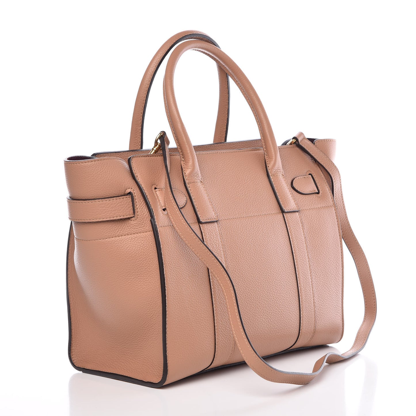Small Classic Grain Small Bayswater Zip Tote Blush