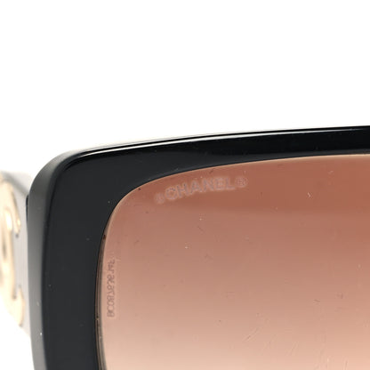Chanel Acetate Shield Sunglasses 5495 Black 7 of 8