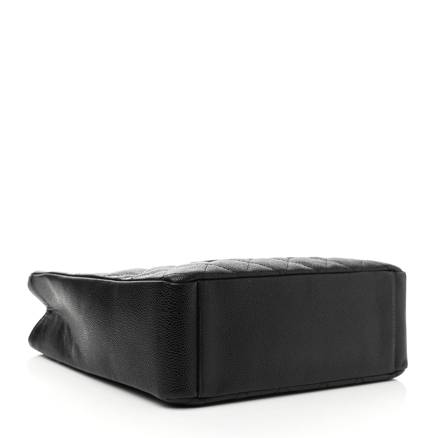 Caviar Quilted Petit Shopping Tote PST Black