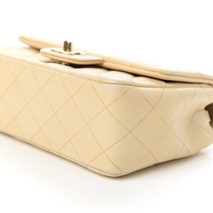Chanel Lambskin Quilted Mini Rectangular Flap Beige 7 of 11