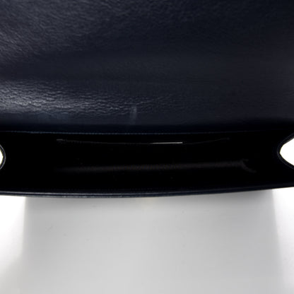 Saint Laurent Calfskin Large Belle De Jour Clutch Deep Marine 5 of 10